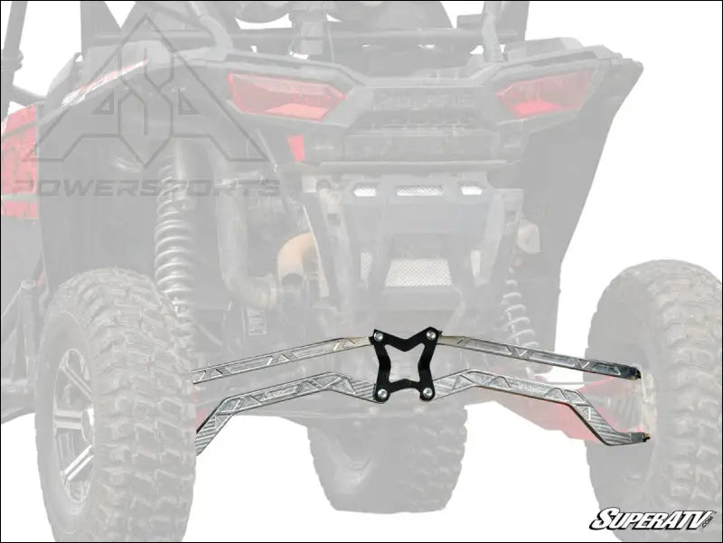 SuperATV Polaris RZR XP Turbo High Clearance Billet Aluminum Radius Arms - Rods