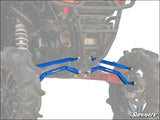 SuperATV Polaris RZR XP Turbo High Clearance Boxed Radius Arms - Voodoo Blue - Rods
