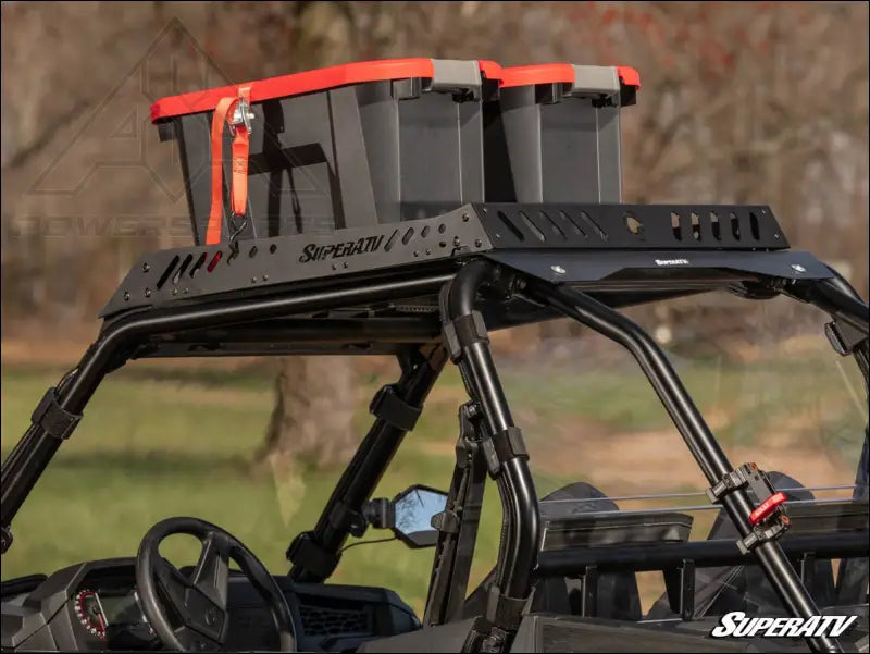 SuperATV Polaris RZR XP Turbo Outfitter Sport Roof Rack - Cargo Management