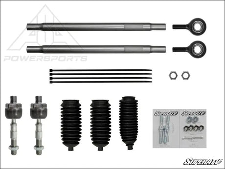 SuperATV Polaris RZR XP Turbo S Heavy Duty Tie Rod Kit - Rods
