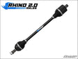 SuperATV Rhino 2.0 Polaris RZR XP 1000 Long Travel Heavy Duty Axles - 3 inch Kit / Standard / 2014 +