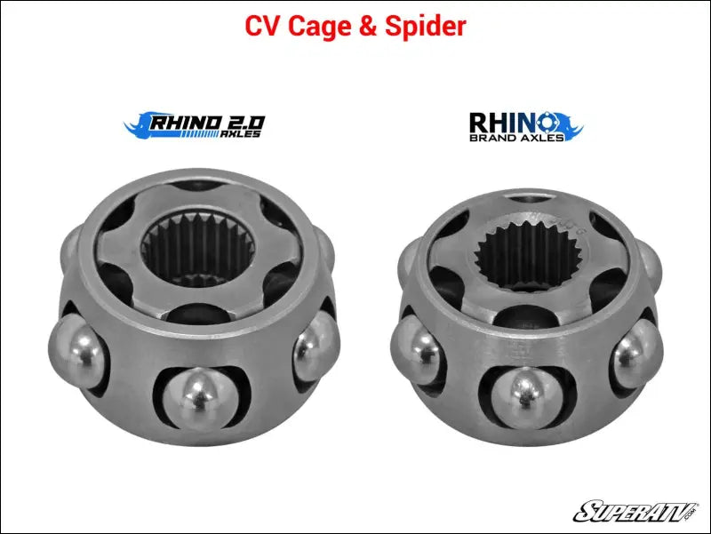 SuperATV Rhino 2.0 Polaris RZR XP 1000 Long Travel Heavy Duty Axles - 3 inch Kit / High Lifter Edition / 2017 +