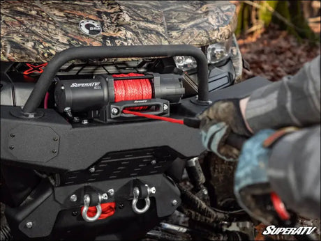 SuperATV Synthetic Winch Rope Replacement - 6000 lbs. / Red