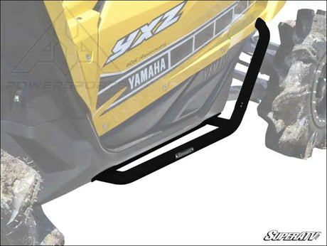 SuperATV Yamaha YXZ Heavy Duty Nerf Bars - Black