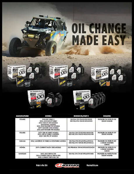 SXS - KAWASAKI TERYX QUICK CHANGE KIT - Oil Change Kit