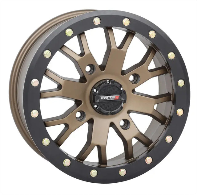 System 3 SB-4 Beadlock Wheel Bronze - 15x7 / 4 + 3 / 4x137 - Wheels