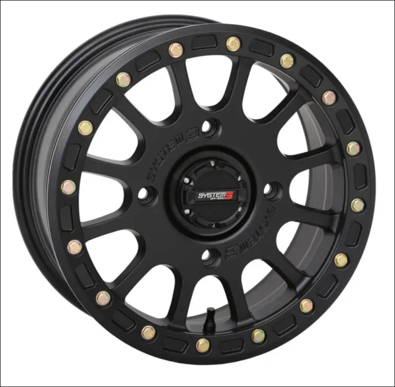 System 3 SB-5 Beadlock Wheel Matte Black - 15x7 / 5 + 2 / 4x137 - Wheels