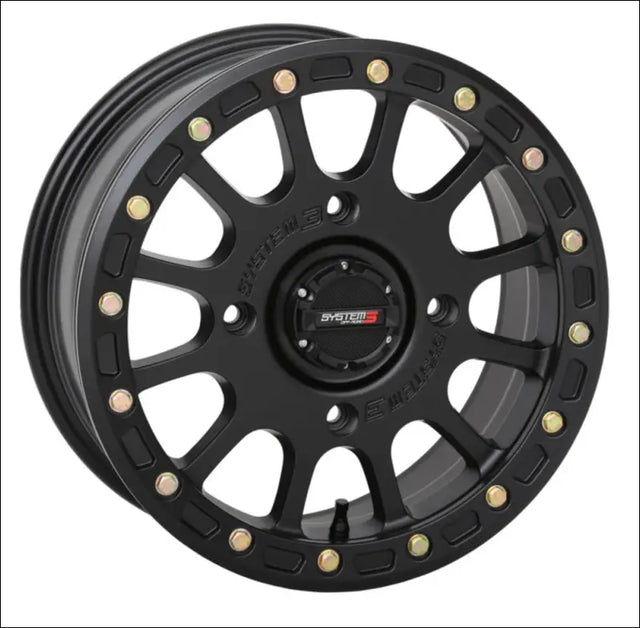 System 3 SB-5 Beadlock Wheel Matte Black - 15x7 / 5 + 2 / 4x137 - Wheels