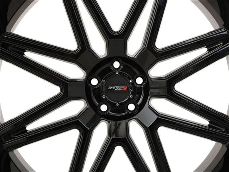 System 3 ST-7 Wheel - Gloss Black/Milled - 20x7 / 4x137 & 4x156 / 4 + 3 - Wheels