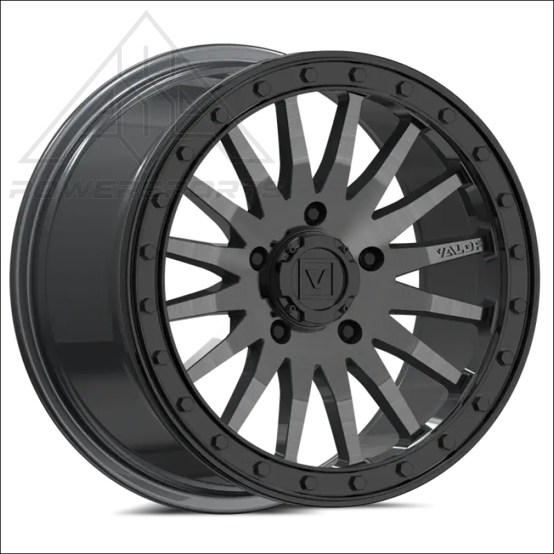 Valor Offroad V06 Beadlock 5-Lug - Brushed Gunmetal - Wheels