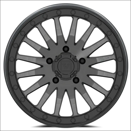 Valor Offroad V06 Beadlock 5-Lug - Brushed Gunmetal - Wheels