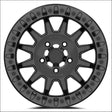 Valor Off-Road V09 Beadlock - Brushed Charcoal - Wheels