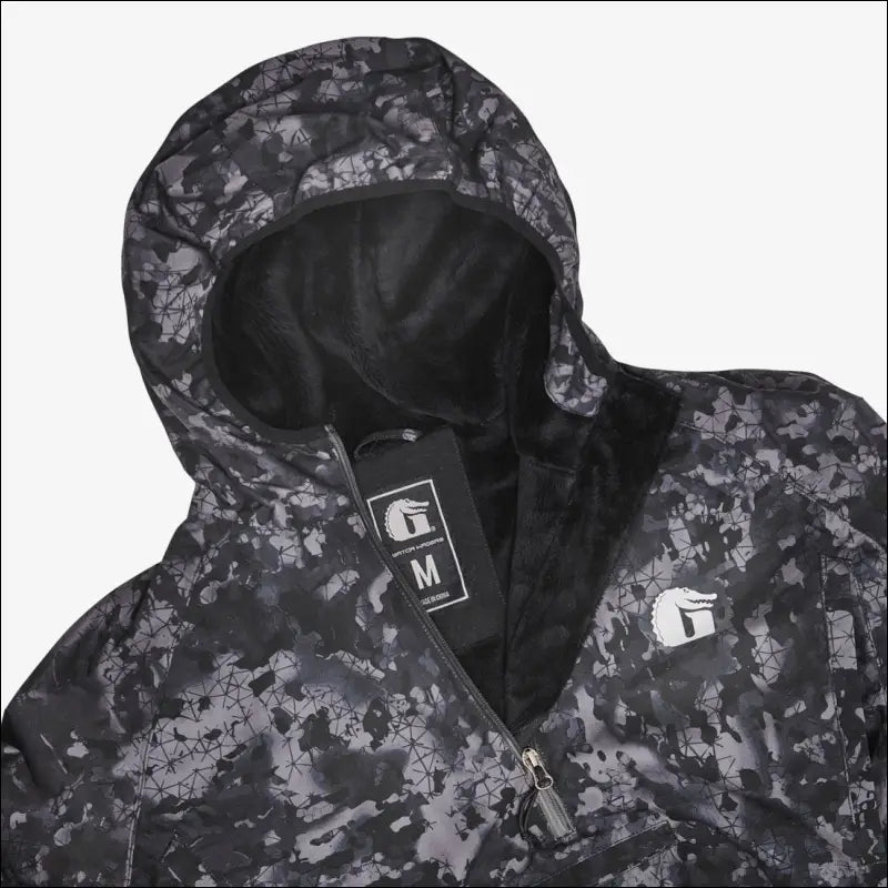 Waterproof 1/2 Zip Bog Hoodie | Mens - 7 Black - Large - Outerwear