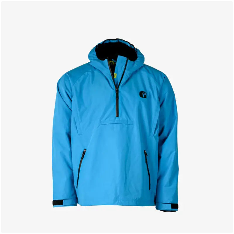 Waterproof 1/2 Zip Bog Hoodie | Mens - Blue - Large - Outerwear