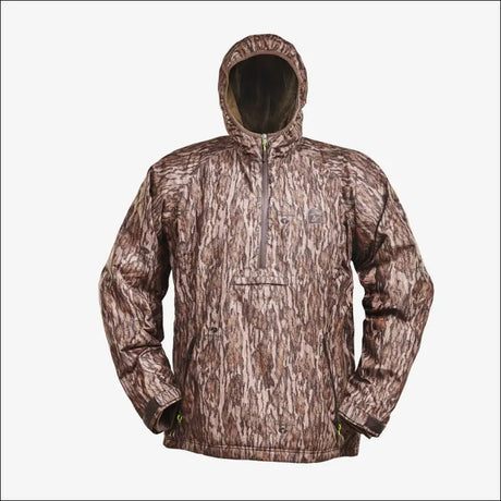 Waterproof 1/2 Zip Bog Hoodie | Mens - Mossy Oak Bottomland - Small - Outerwear