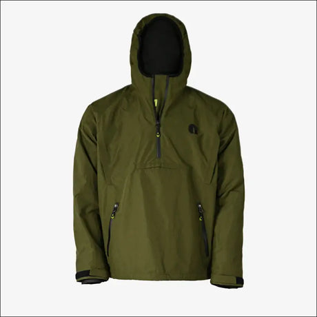 Waterproof 1/2 Zip Bog Hoodie | Mens - Olive - Small - Outerwear