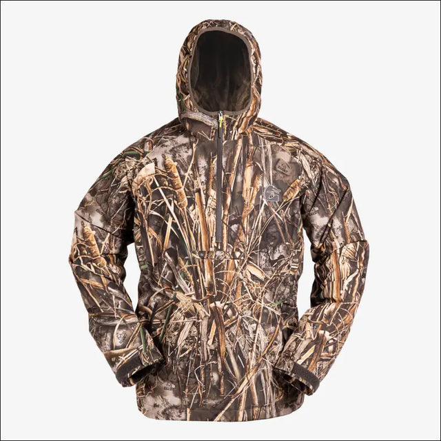 Waterproof 1/2 Zip Bog Hoodie | Mens - Realtree Max-7 - Small - Outerwear