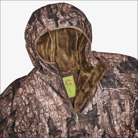 Waterproof 1/2 Zip Bog Hoodie | Mens - Realtree Timber - Large - Outerwear