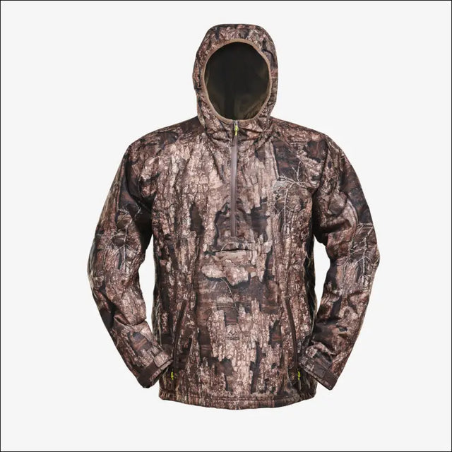 Waterproof 1/2 Zip Bog Hoodie | Mens - Realtree Timber - Small - Outerwear