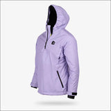 Waterproof 1/2 Zip Bog Hoodie | Womens - Lavender - Large - Outerwear