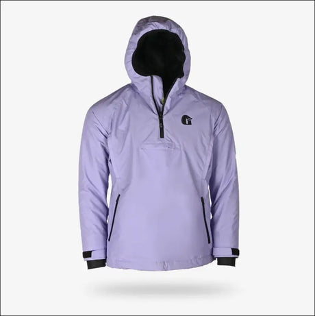 Waterproof 1/2 Zip Bog Hoodie | Womens - Lavender - Small - Outerwear
