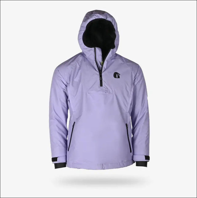 Waterproof 1/2 Zip Bog Hoodie | Womens - Lavender - Small - Outerwear