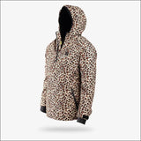 Waterproof 1/2 Zip Bog Hoodie | Womens - Leopard/Black - Large - Outerwear