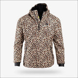 Waterproof 1/2 Zip Bog Hoodie | Womens - Leopard/Black - Medium - Outerwear