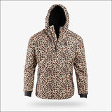 Waterproof 1/2 Zip Bog Hoodie | Womens - Leopard/Black - Small - Outerwear