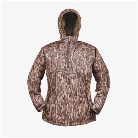 Waterproof 1/2 Zip Bog Hoodie | Womens - Mossy Oak Bottomland - Small - Outerwear