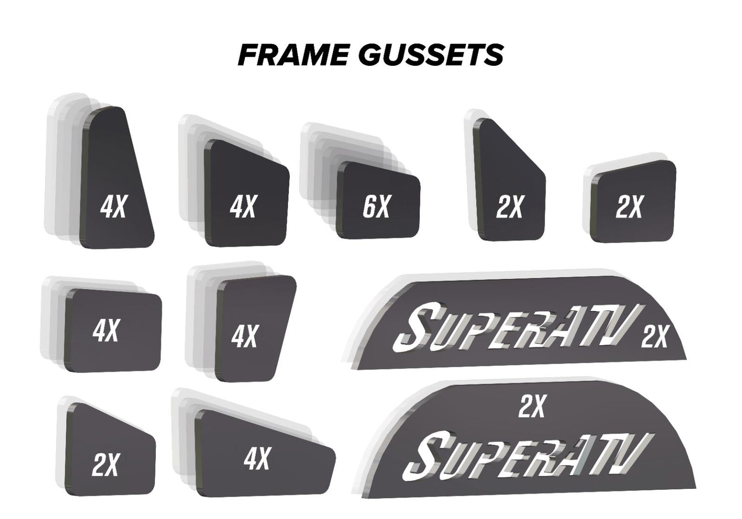Can-Am Defender Weld-In Gusset Kit
