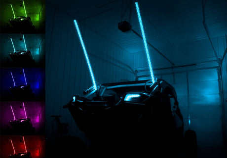 RGB LED Whip Lights