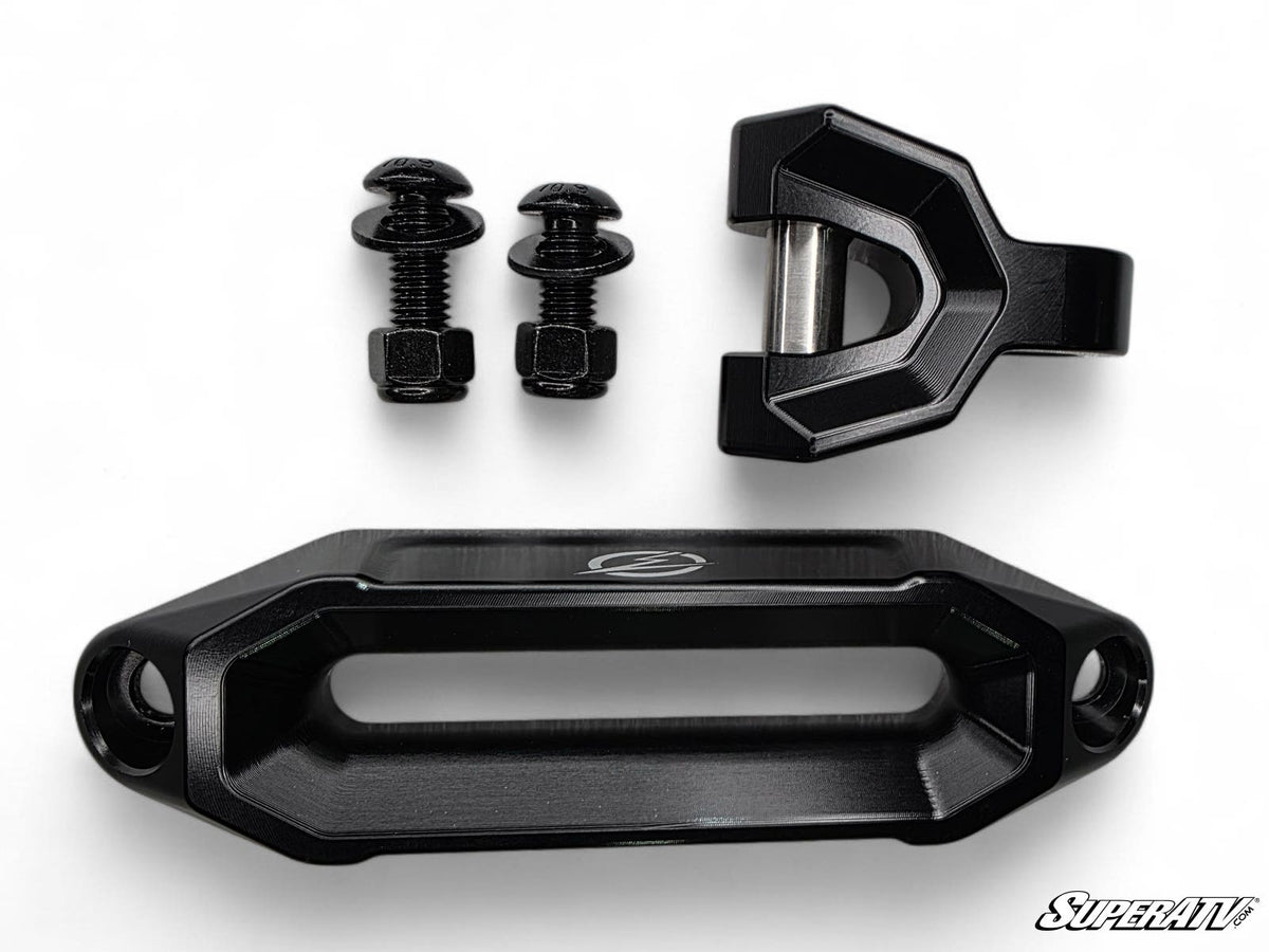 Elektric Offroad UTV Winch Fairlead and Hook Combo (Black)