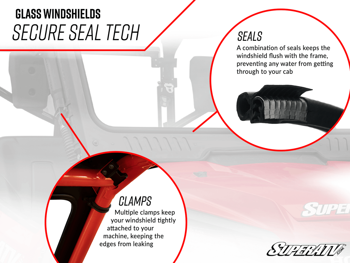 Can-Am Commander Glass Windshield
