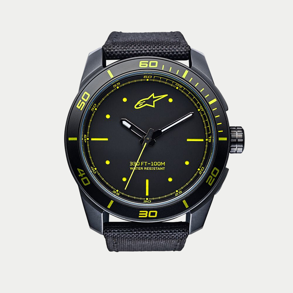 Tech Watch 3H Black-Black/Yellow