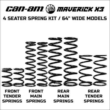 Zbroz Racing Can-Am Maverick X3 Max 64’’ Spring Kit (2017-2023) - spring